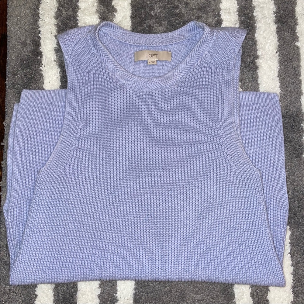 EUC LOFT LAVENDER SWEATER TANK